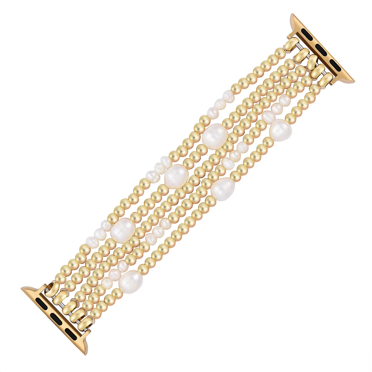 Apple Watch Strap - Gold & Pearl