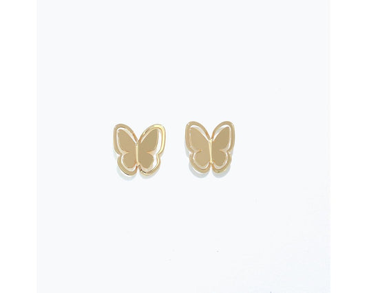 Cuties Earrings - Gold Cutout Butterfly