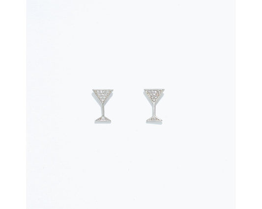 Cuties Earrings - Silver Cocktail w/ Sparkle