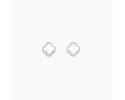 Cuties Earrings - White Clover
