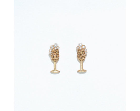 Cuties Earrings - Champagne Flutes