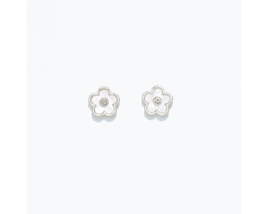 Cuties Earrings - White Flower
