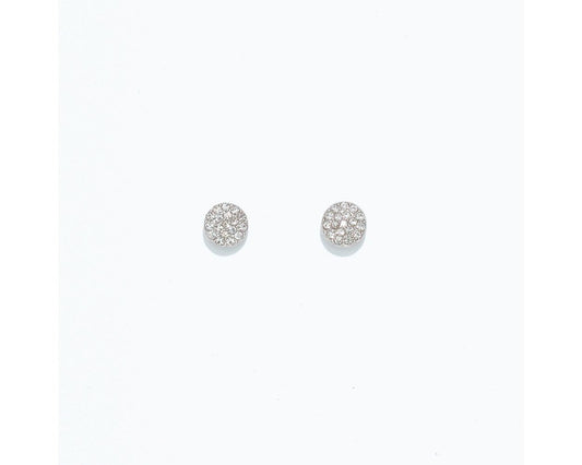 Cuties Earrings - Silver Disc