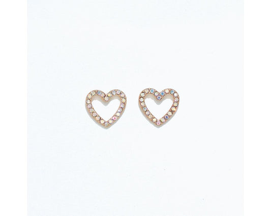Cuties Earrings - AB Crystal Hearts