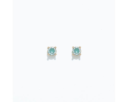 Cuties Earrings - Sparkling Aqua CZS