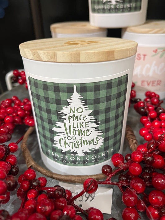 Home Plaid Sampson County Candle - Woodland