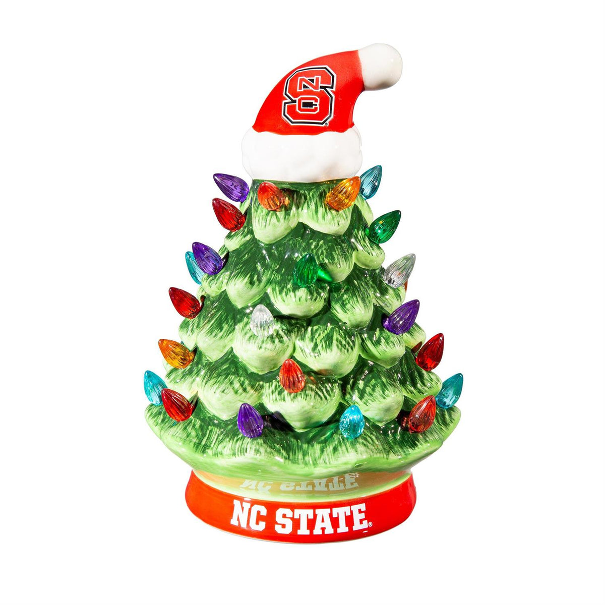 8" LED Ceramic Christmas Tree - NC State