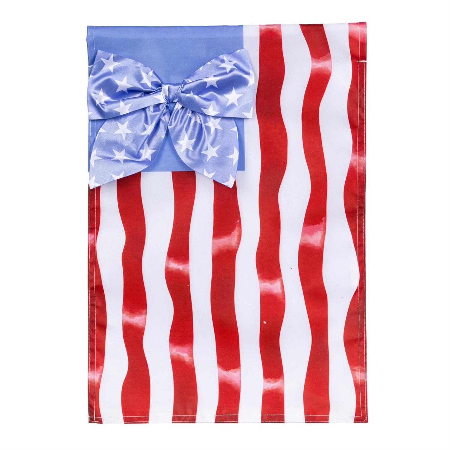 Garden Flag - Red White & Bows Applique