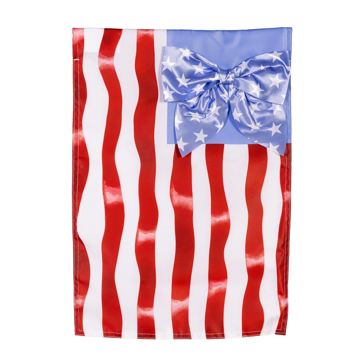 Garden Flag - Red White & Bows Applique