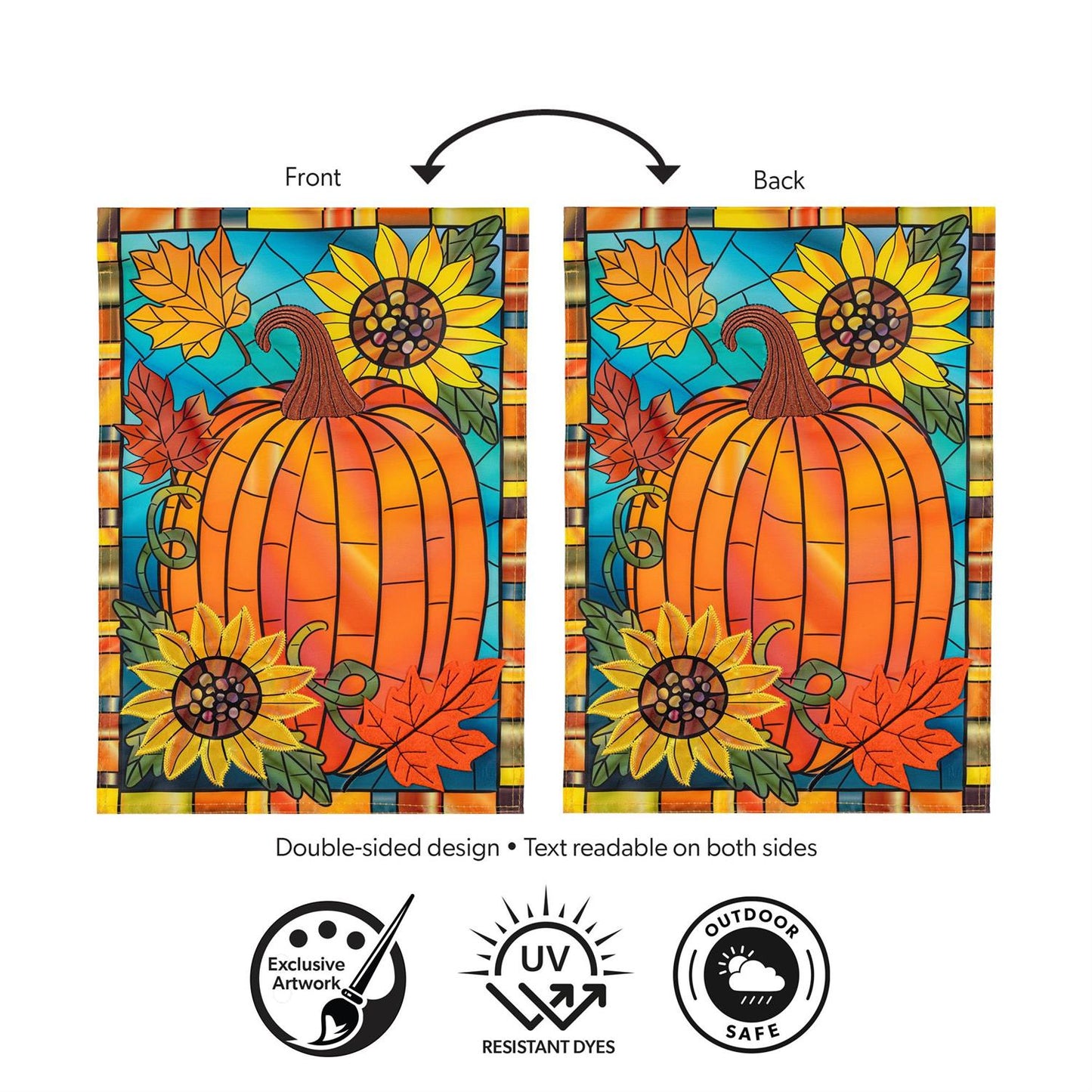 Garden Flag - Stained Glass Applique