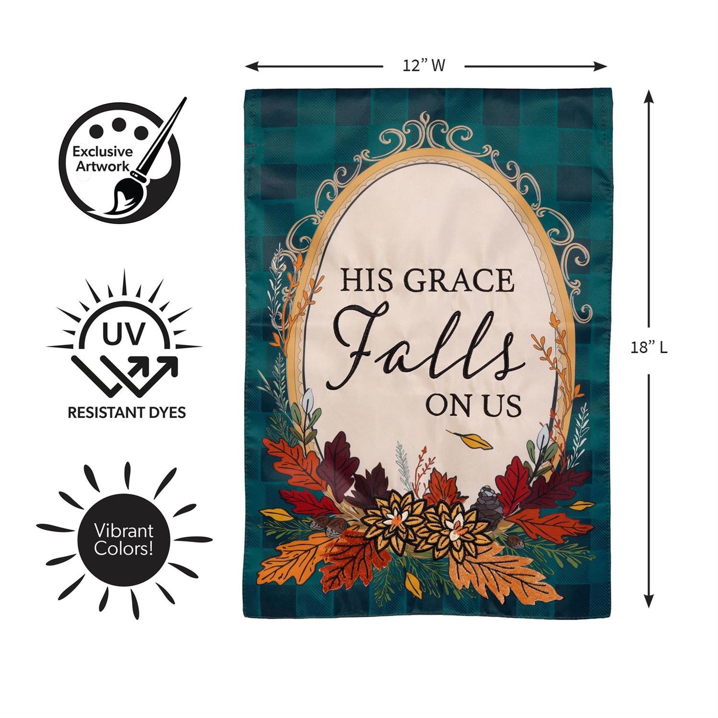 Garden Flag - His Grace Falls on Us
