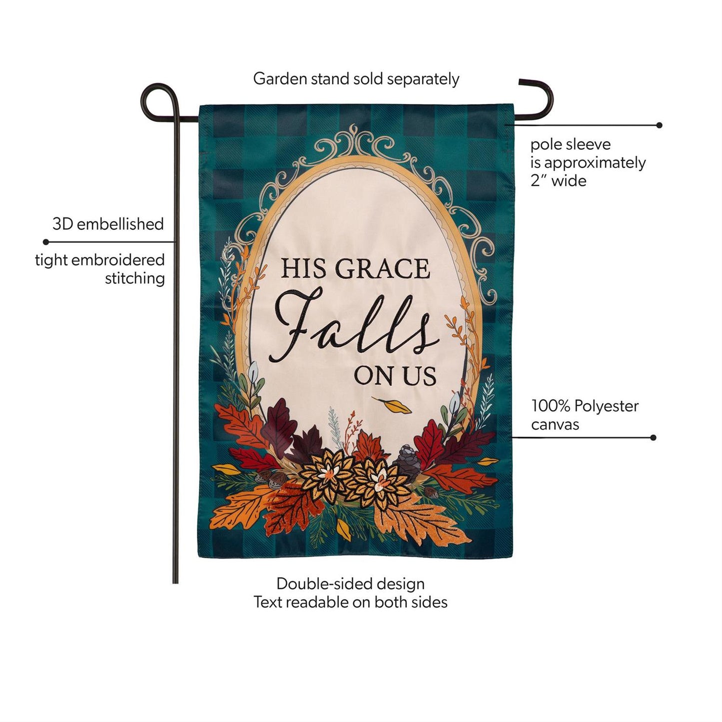 Garden Flag - His Grace Falls on Us