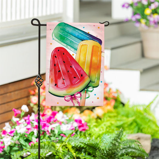 Garden Flag - Summer Treats Burlap