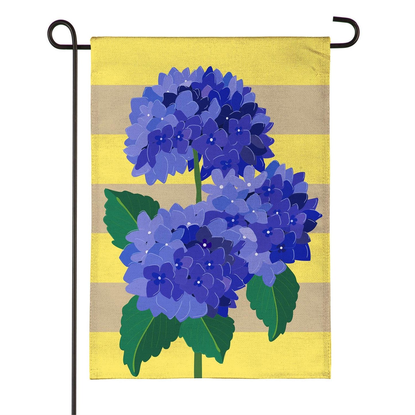 Garden Flag - Hydrangea Blossom Burlap