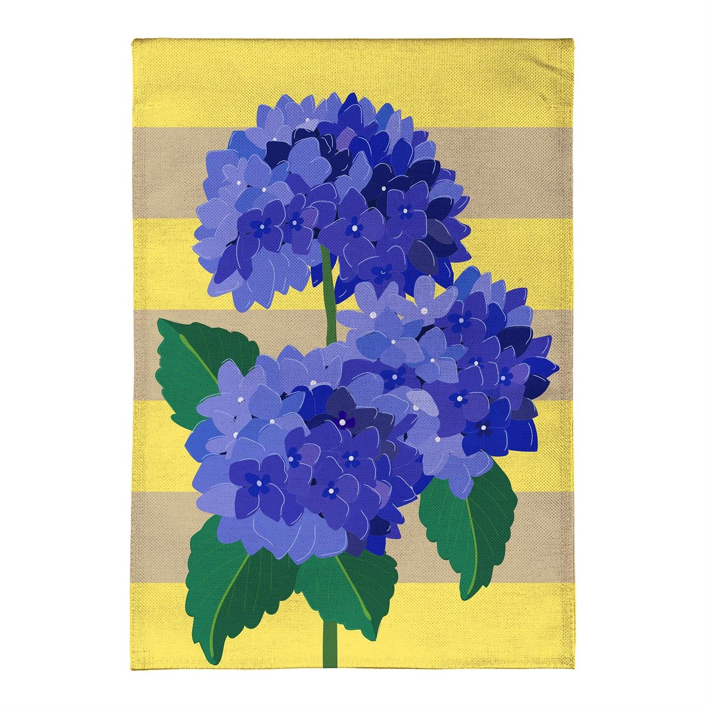 Garden Flag - Hydrangea Blossom Burlap