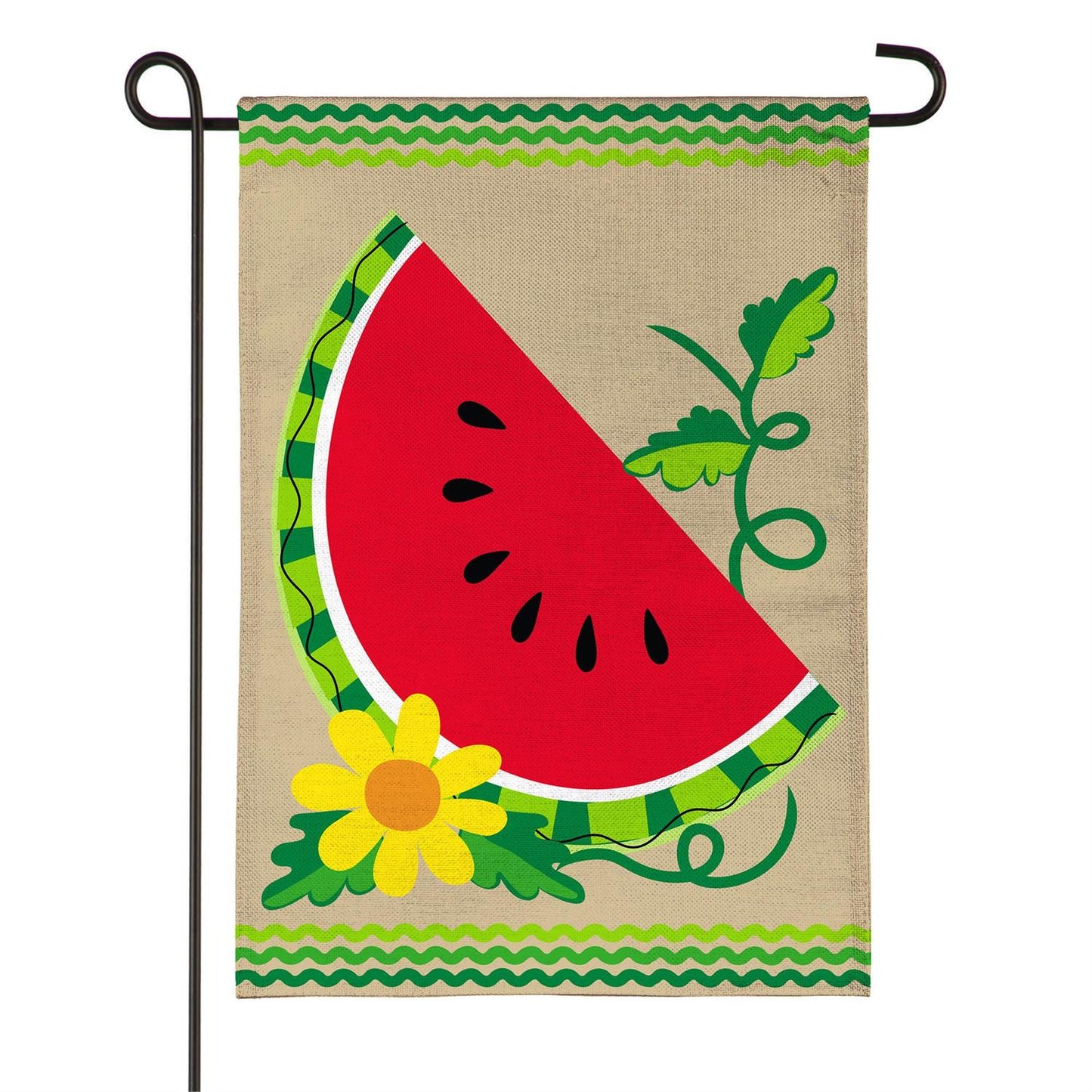 Garden Flag - Watermelon Slice Burlap