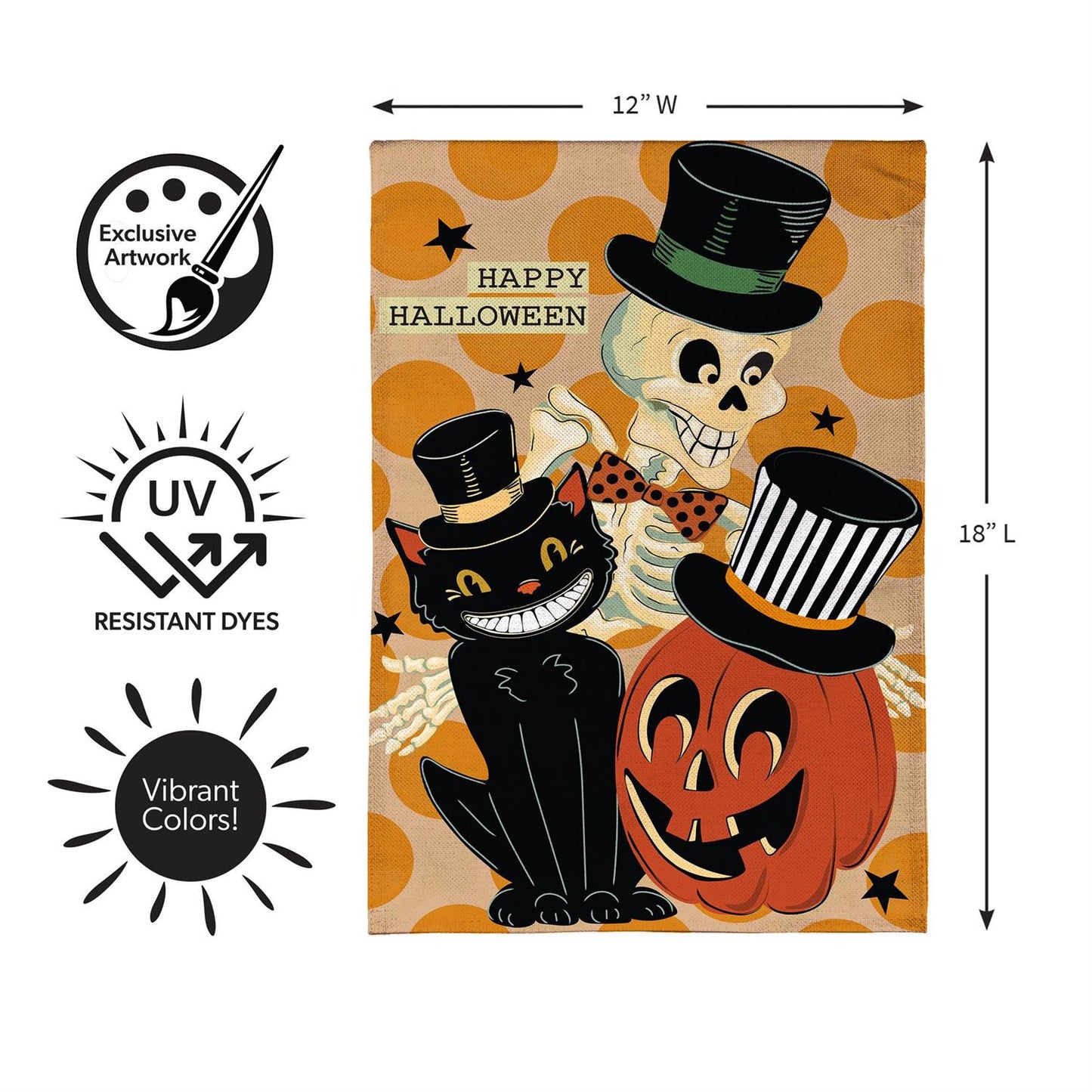 Garden Flag - Halloween Trio