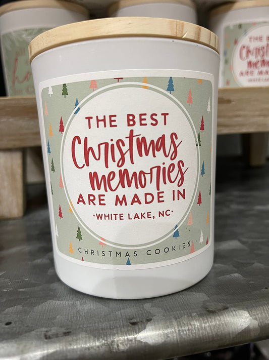 Christmas Memories White Lake Candle - Christmas Cookies