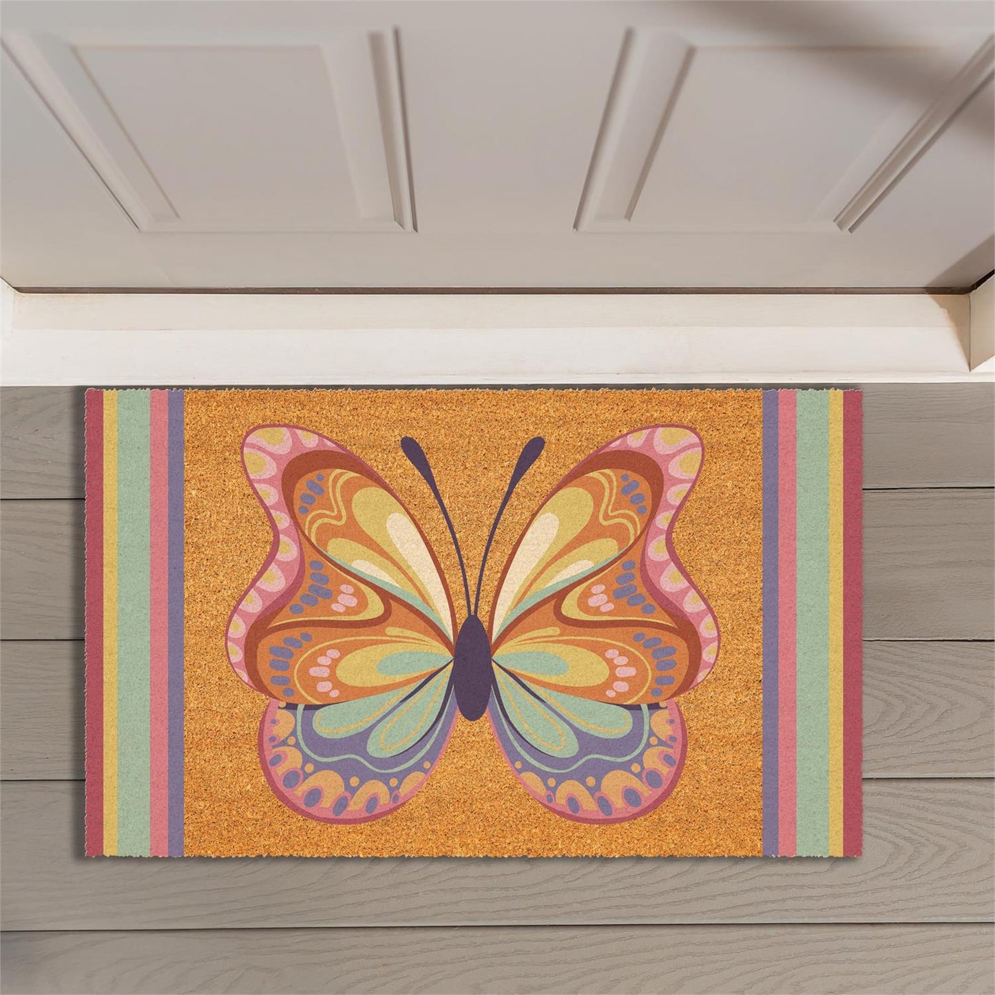 Coir Mat - Bunny Blooms Radiant Butterfly
