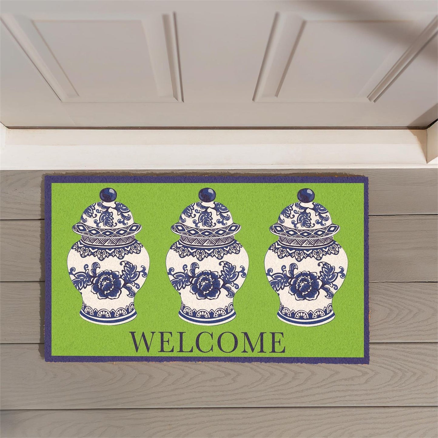 Coir Mat - Chinoiserie Welcome