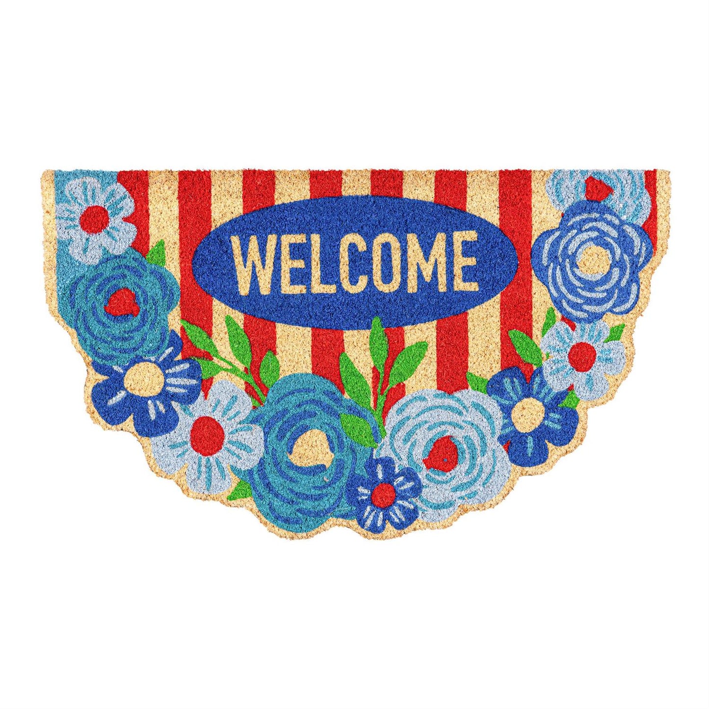 Coir Mat - American Classic Floral Welcome