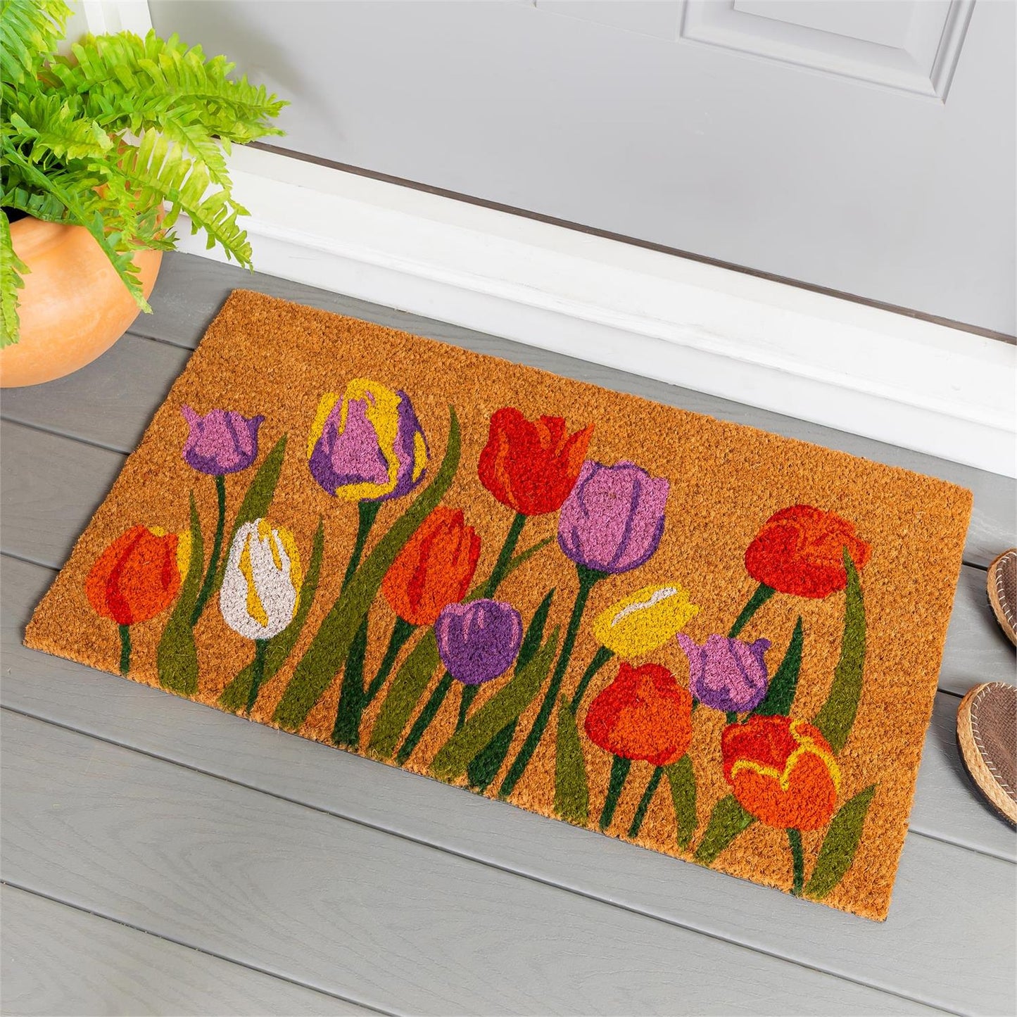 Coir Mat - Tulip Palooza
