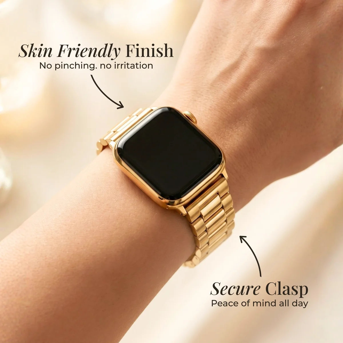 Apple Watch Strap - Classic Gold Luxury