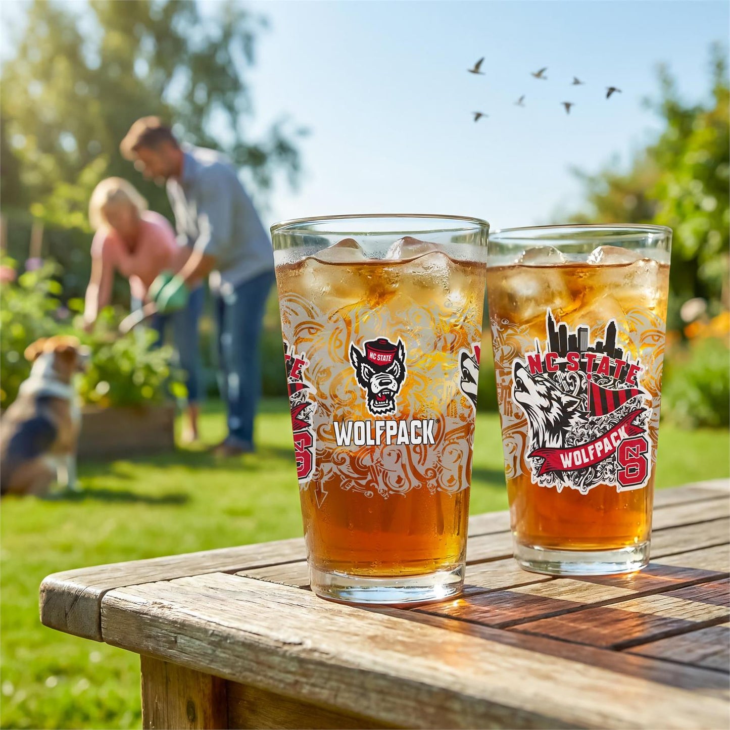 16 oz Pint Glass Set of 2 - NC State