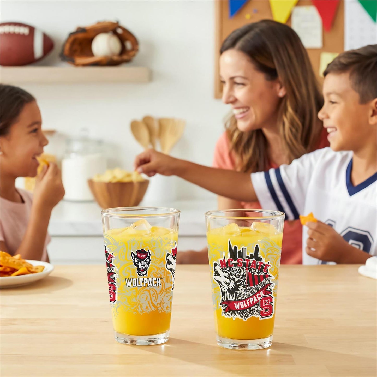 16 oz Pint Glass Set of 2 - NC State