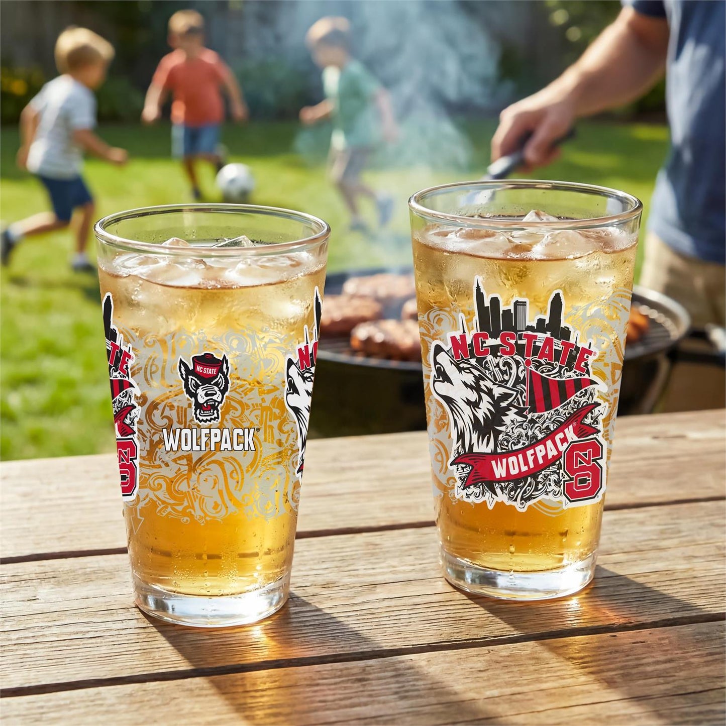 16 oz Pint Glass Set of 2 - NC State