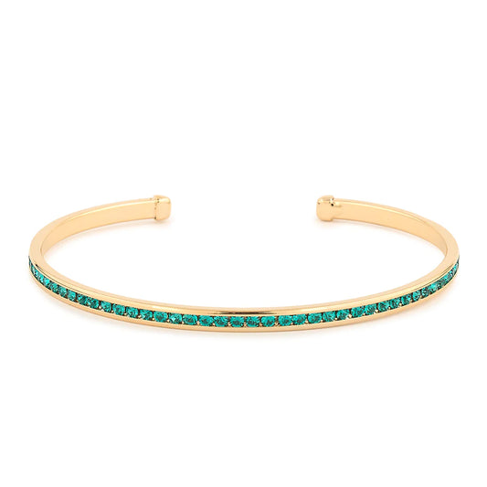 Maya J Birthstone Cuff Gold