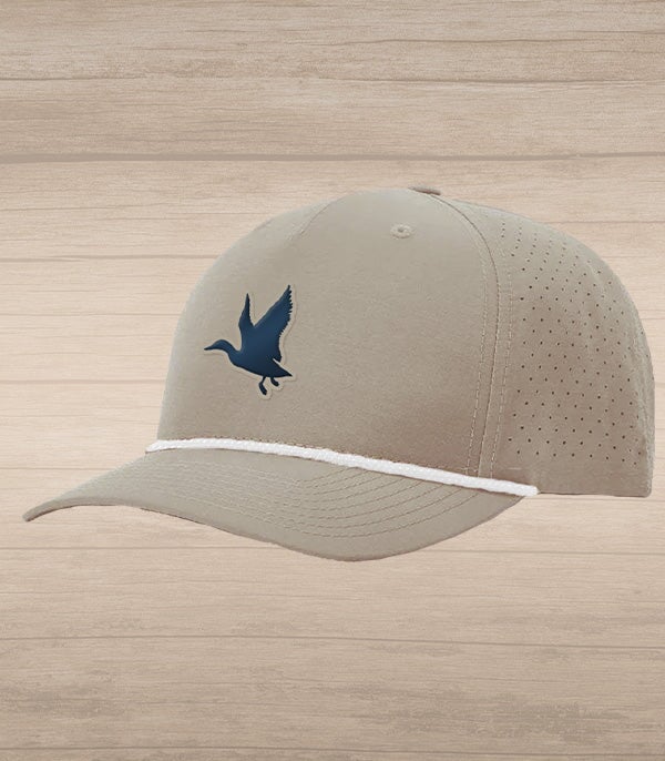 Hat - Flying Duck Silicone Patch on Grey
