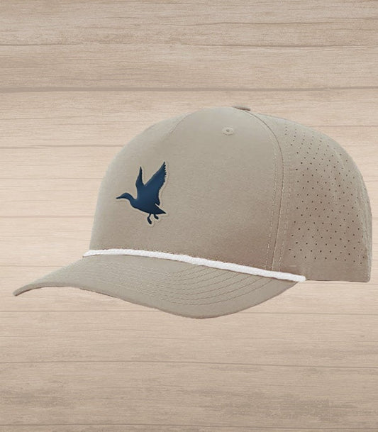 Hat - Flying Duck Silicone Patch on Grey