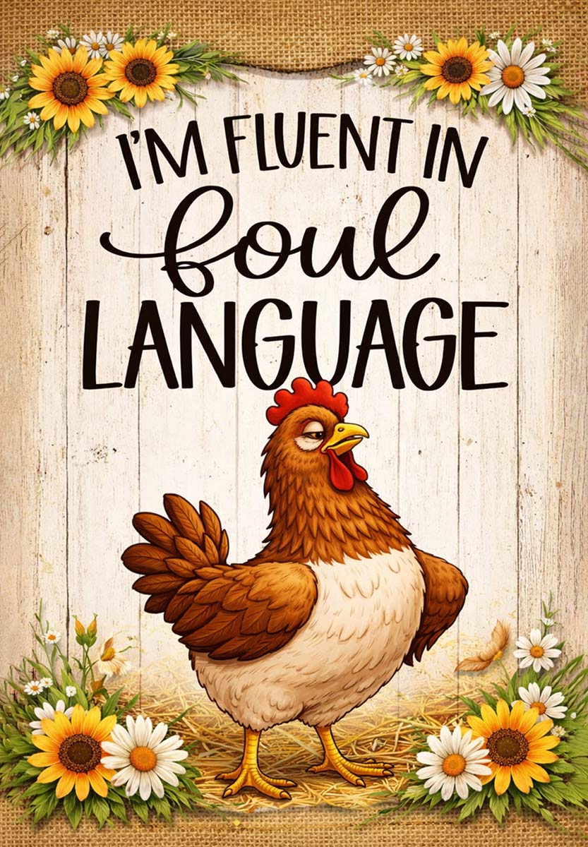 Garden Flag - Foul Language