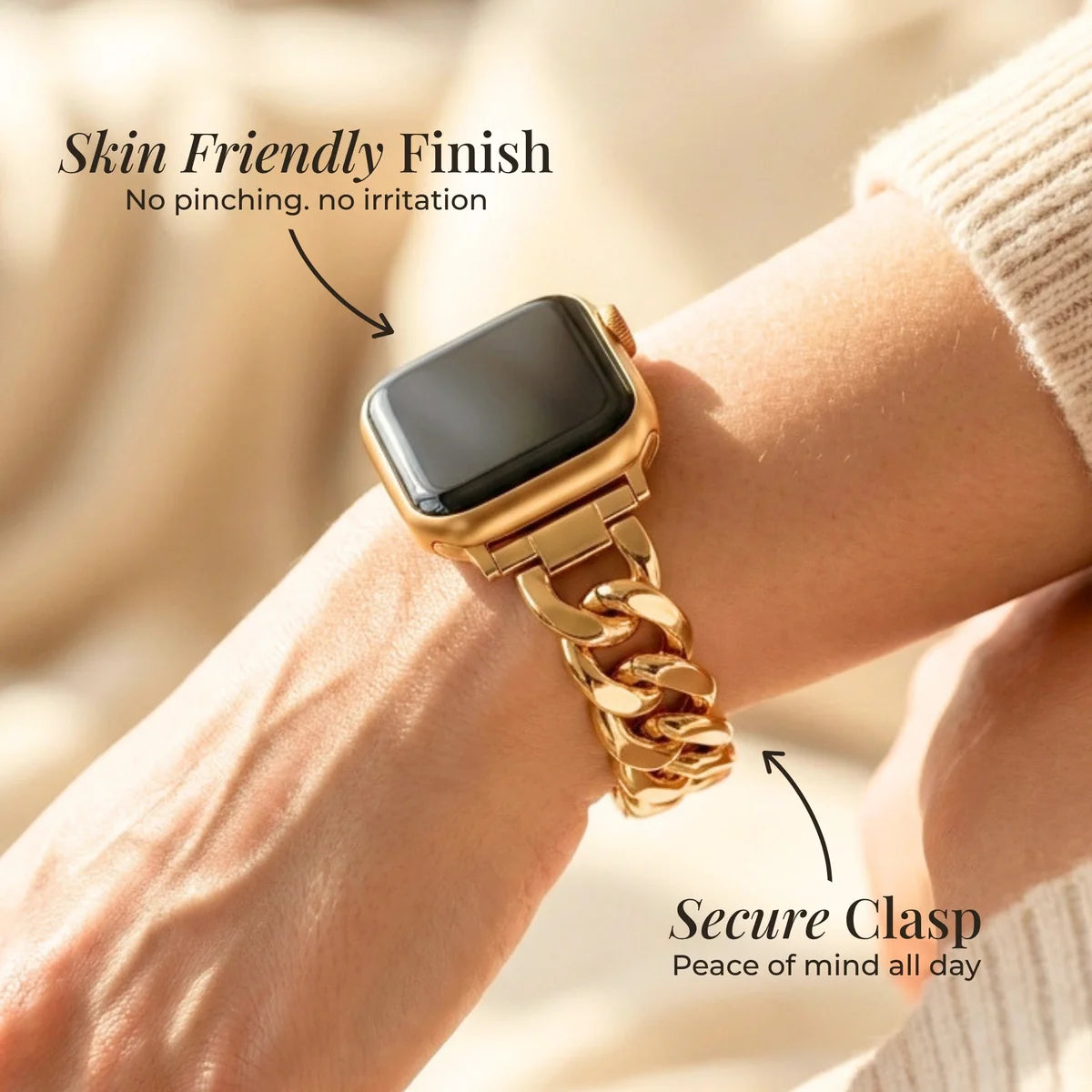 Apple Watch Strap - Gold Woven Luxury