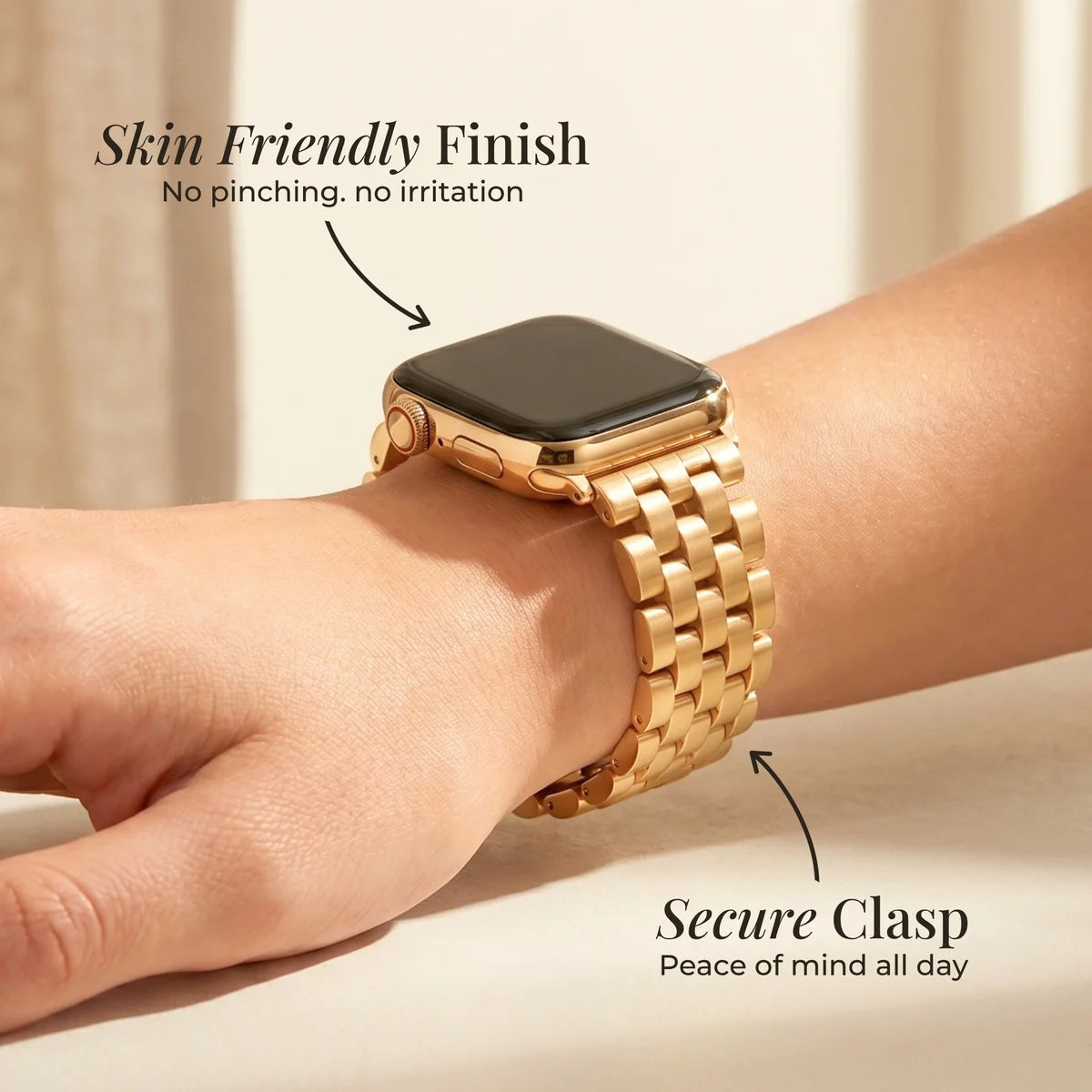 Apple Watch Strap - Golden Chic Luxury