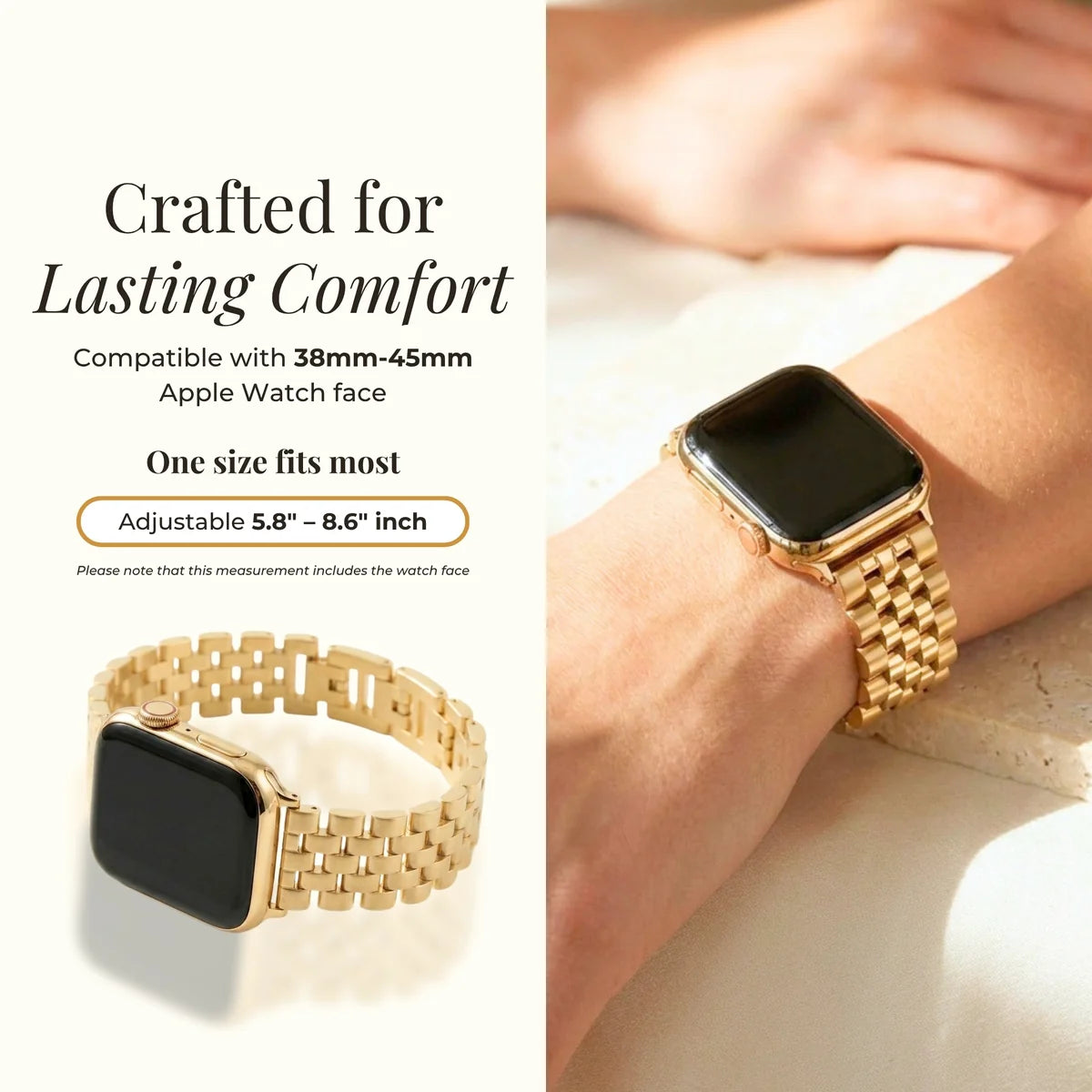 Apple Watch Strap - Golden Chic Luxury