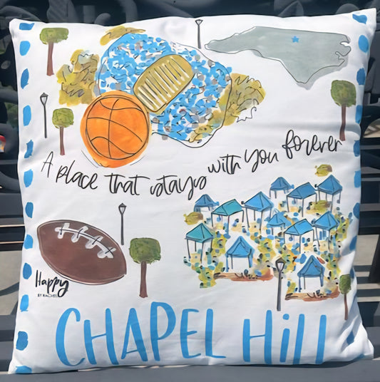 Chapel Hill College Town Pillow