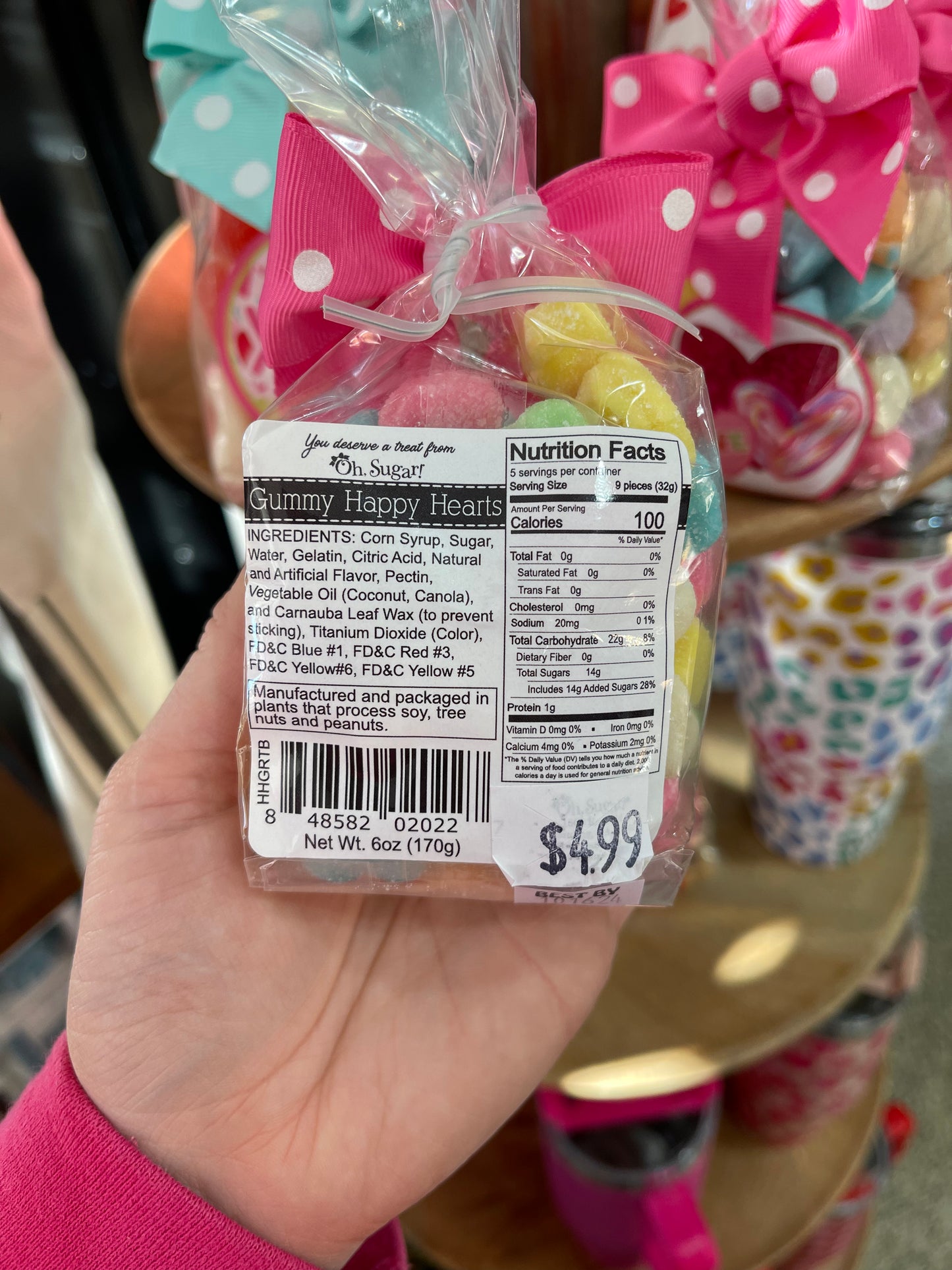 Valentine Gummy Candy Treat Bag