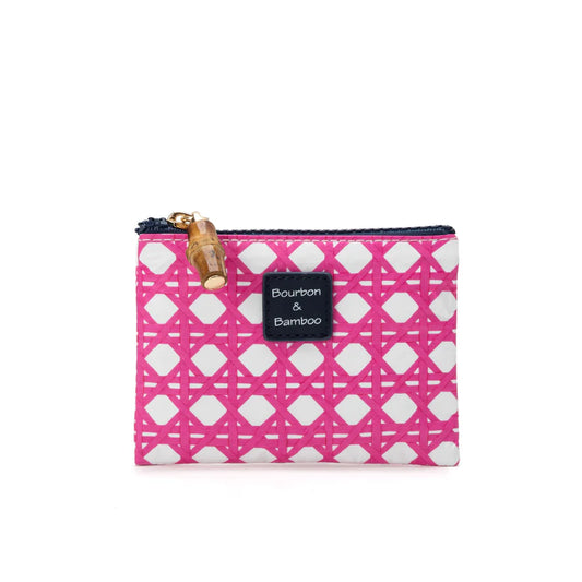 Coin Pouch - Pink Cane