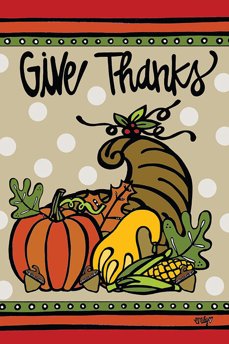 Garden Flag - Give Thanks