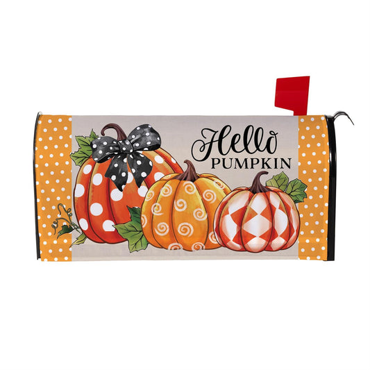 Mailbox Cover - Patterned Pumpkin