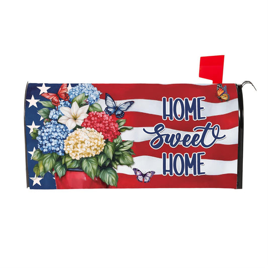 Mailbox Cover - Patriotic Hydrangeas