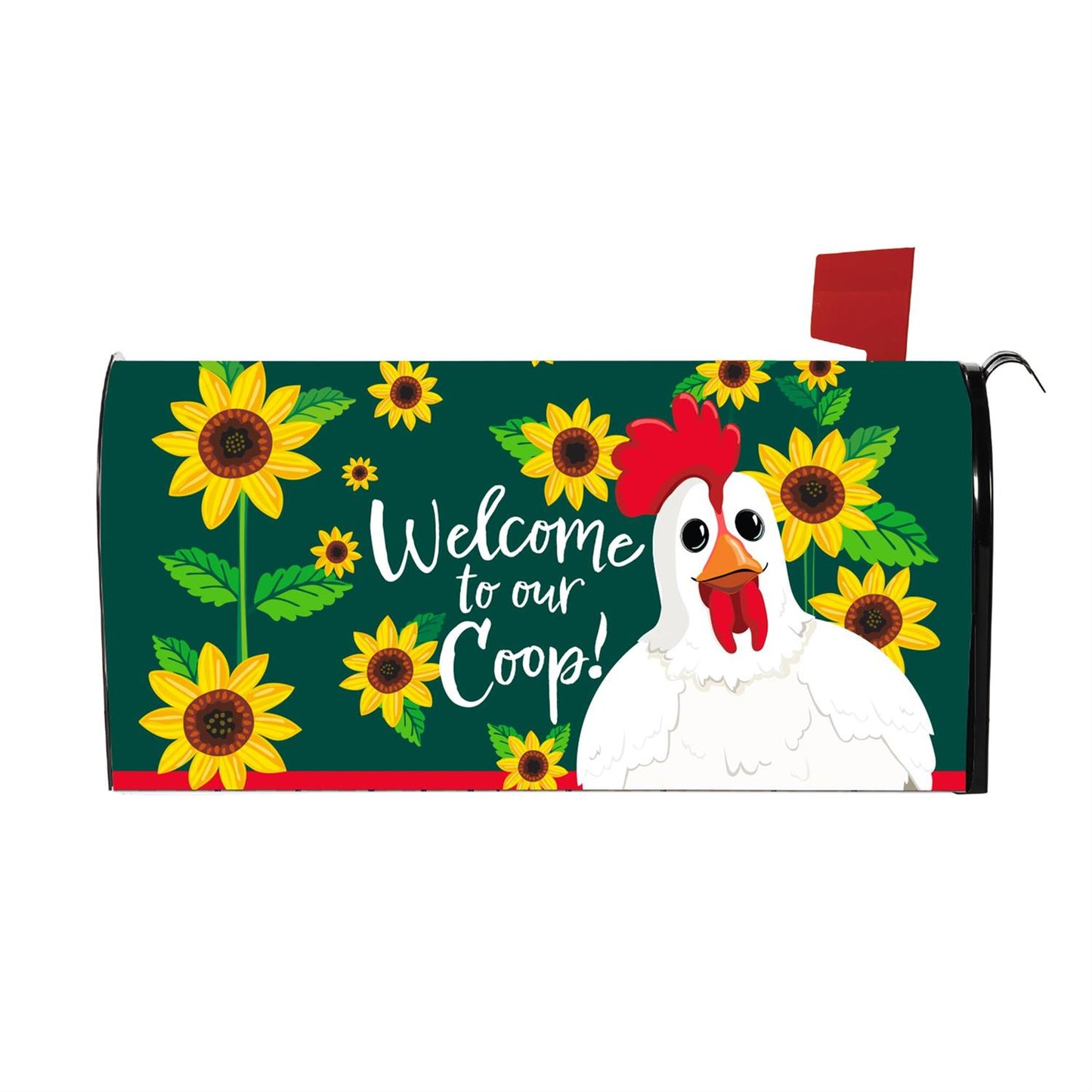 Mailbox Cover - Winky Blinky Welcome to Our Coop