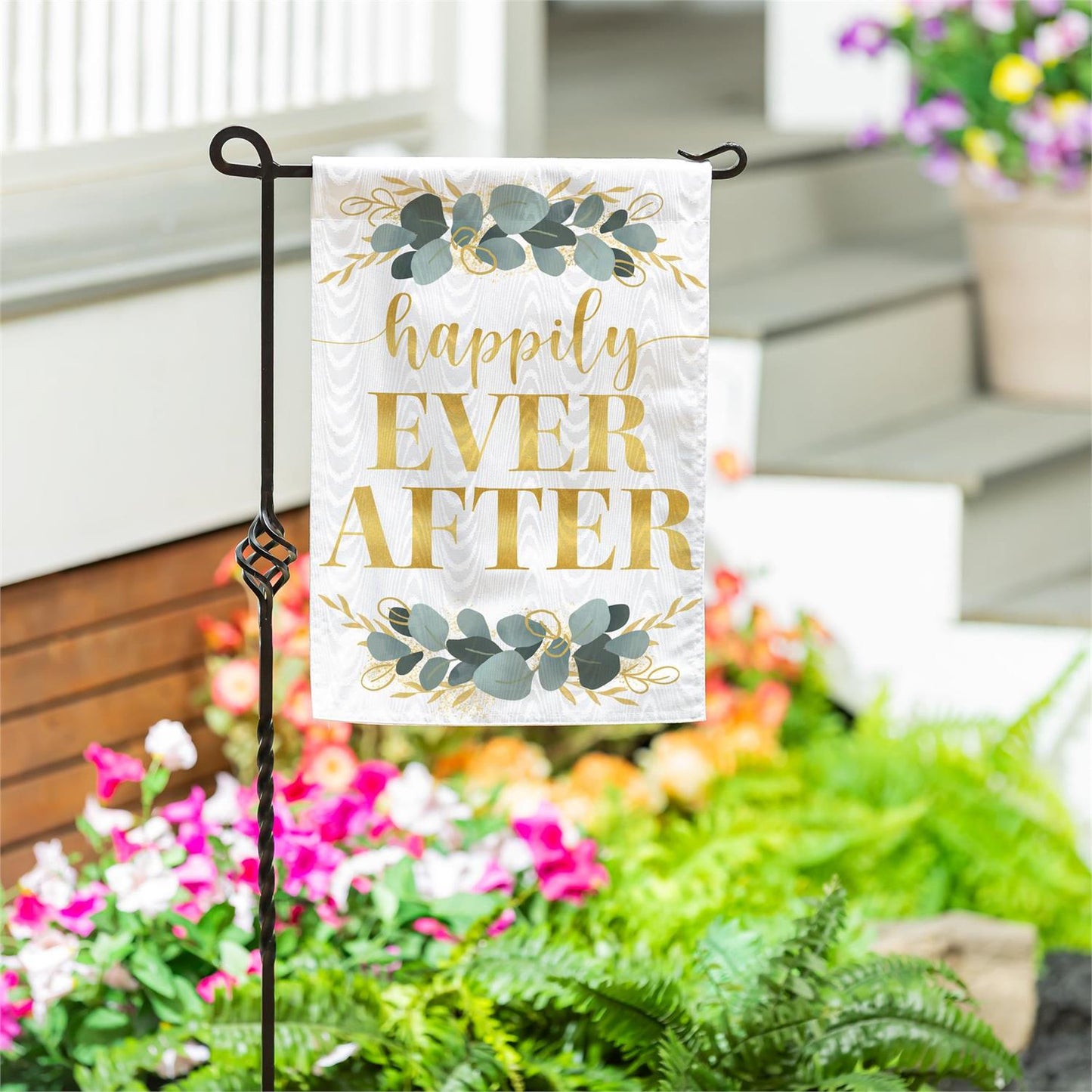 Garden Flag - Happily Ever After Moire