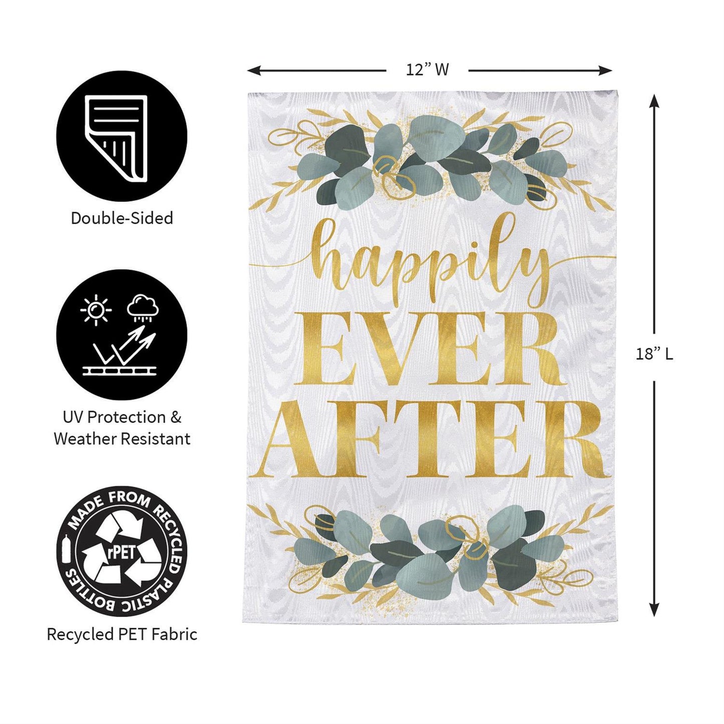 Garden Flag - Happily Ever After Moire
