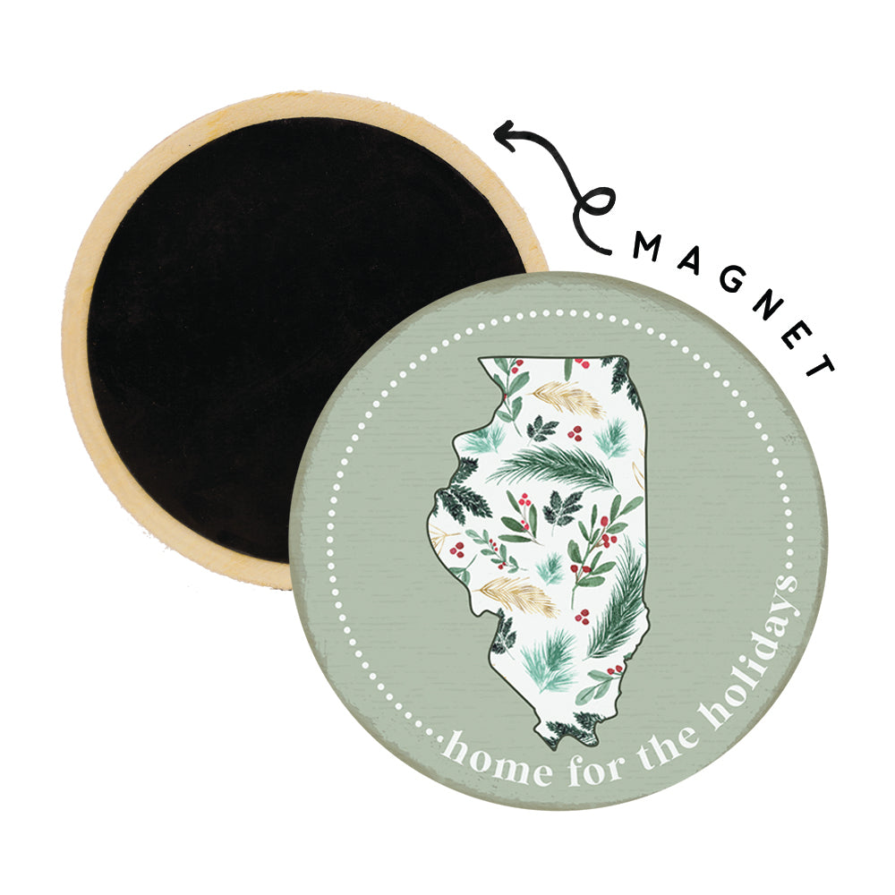 Home Holidays Green Magnet
