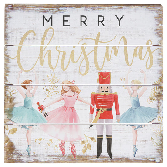 6x6 Merry Christmas Nutcracker