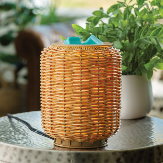 Illumination Fragrance Warmer - Wicker Lantern