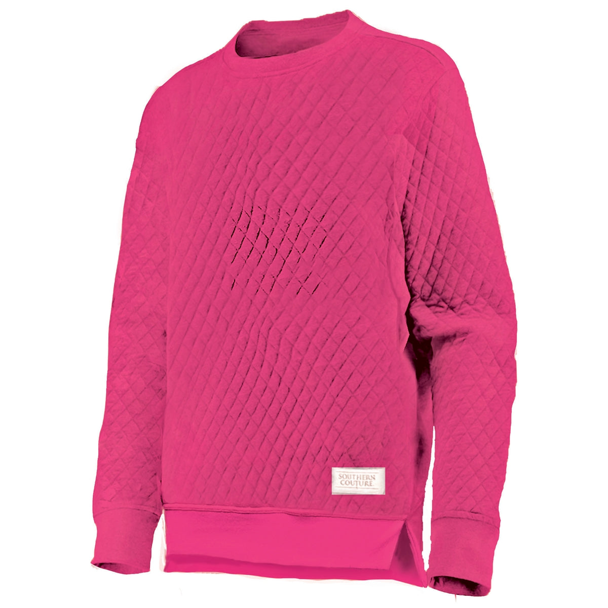 Quilted Sweatshirt - Heliconia